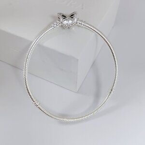 Pandora Moments Butterfly Clasp Snake Chain Bracelet